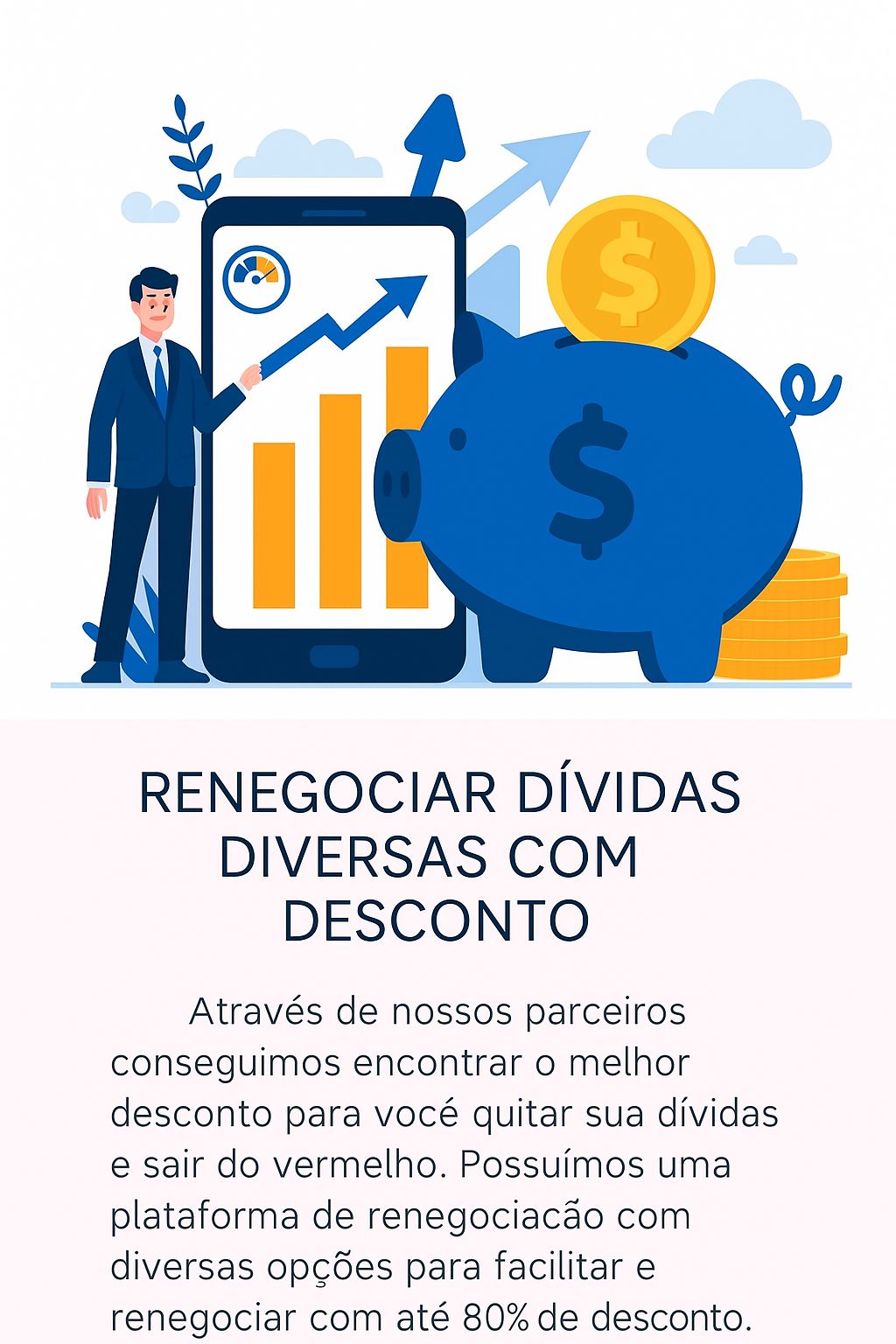 Renegociar dívidas diversas com desconto